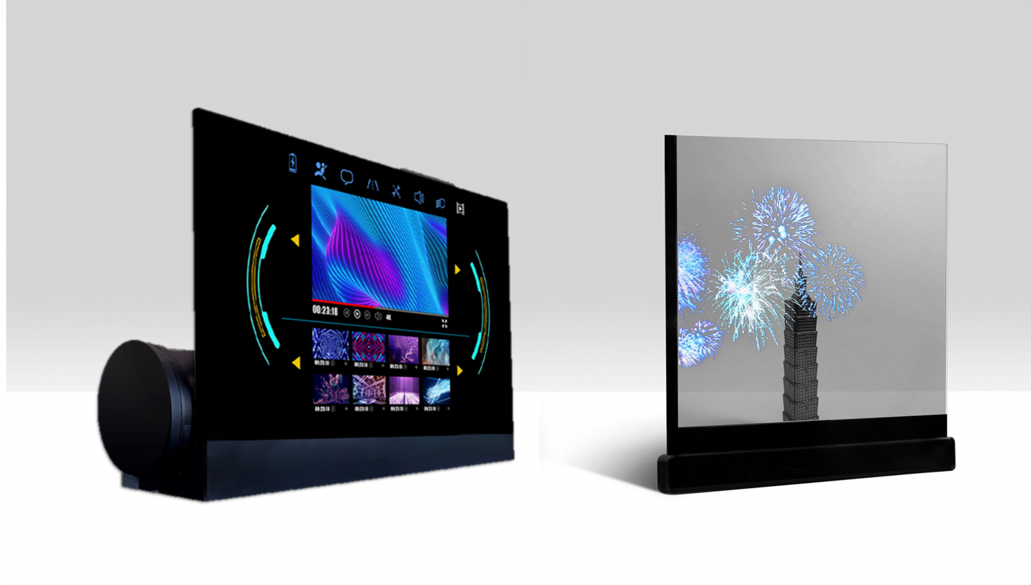 可卷式、折迭性、高透明